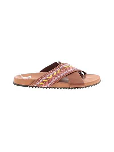 Pre-owned Johnny Was Sandals In Brown