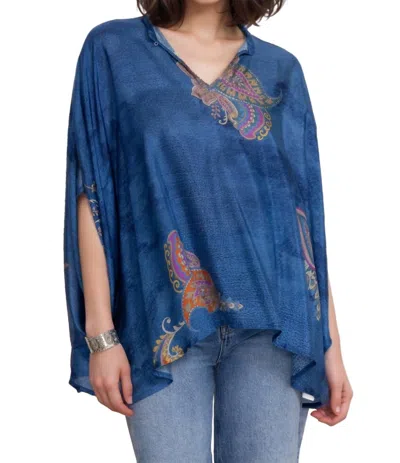 Johnny Was Sascha Poncho In Paisley Spray In Multi