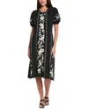 Johnny Was Seamed Knit Dress Camille In Black In Black