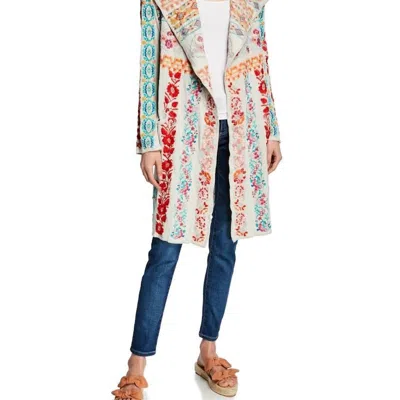 Johnny Was Seil Hooded Duster In Multi