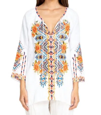 Johnny Was Sentrie Peasant Blouse In White