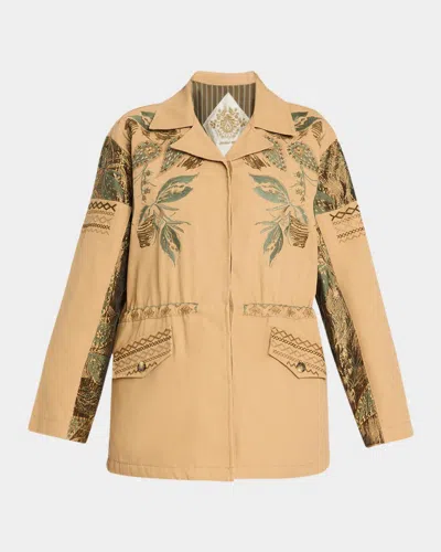 Johnny Was Seoyeon Oozie Parka Jacket In Sand