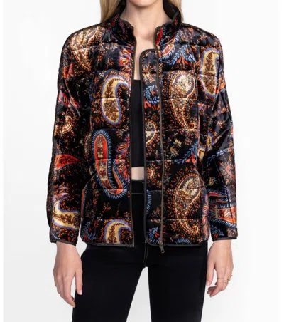 Johnny Was Sezana Dolman Quilted Jacket In Multi In Black