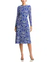 Johnny Was Shelly Mesh Midi Dress In Blue