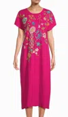 Johnny Was Sheri Relaxed Knit Dress In Pink
