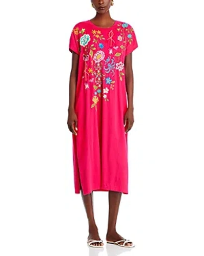 Johnny Was Sheri Relaxed Knit Dress In Ultra Pink