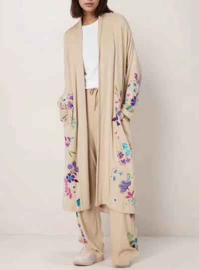 Johnny Was Shilo Cozy Duster In Warm-oat In Neutral