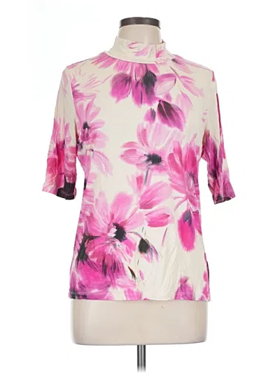 Pre-owned Johnny Was Short Sleeve Blouse In Pink
