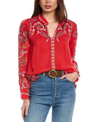 Johnny Was Simone Blouse In Red
