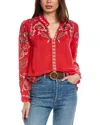 Johnny Was Simone Blouse In Red
