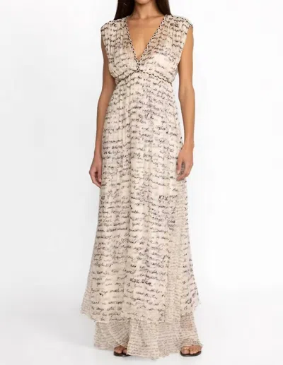 Johnny Was Sincerely Yours Silk Maxi Dress In Ivory