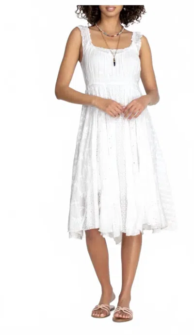 Johnny Was Siren Dress In White