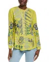 Johnny Was Sirisha Blouse In Citronelle In Yellow