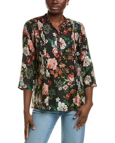Johnny Was Siye Silk Blouse In Black