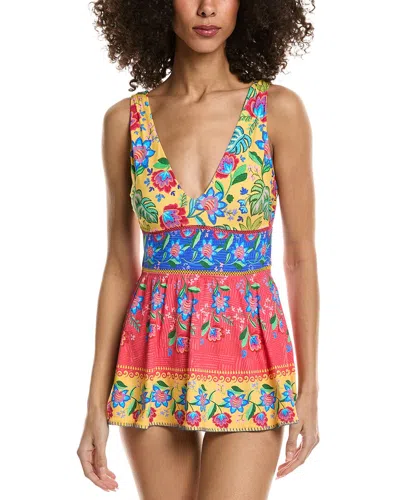 Johnny Was Skirted One-piece In Yellow