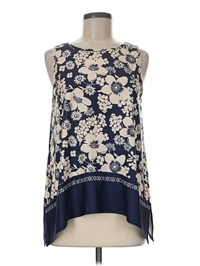 Pre-owned Johnny Was Sleeveless Blouse In Blue