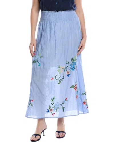 JOHNNY WAS JOHNNY WAS SMOCKED MAXI SKIRT