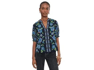 Johnny Was Smocked Sleeve Paris Blouse - Delmira