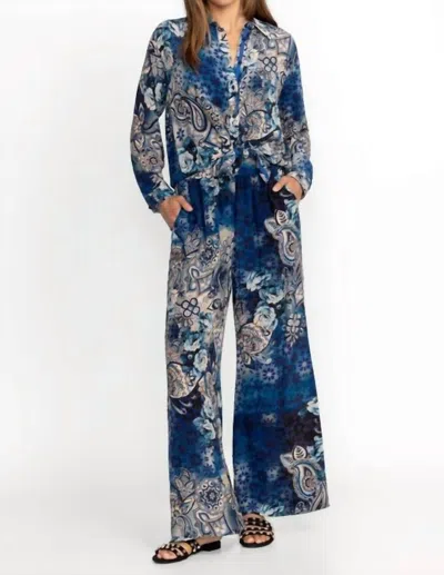 Johnny Was Smocked Waist Pant In Isobel In Multi