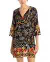 Johnny Was Sofiya Silk Dress In Black
