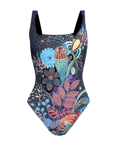 Johnny Was Square Neck One Piece In Multi