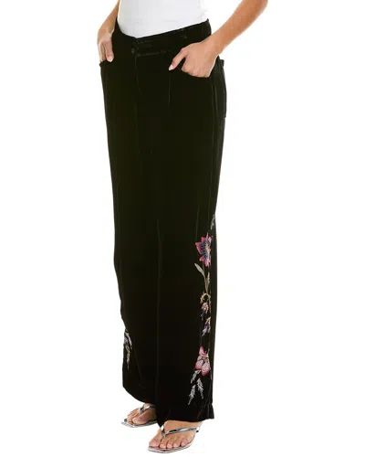 Johnny Was Steffania Silk-blend Pant In Black