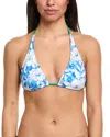 Johnny Was String Bikini Top In Blue