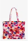 Johnny Was Summer Days Terry Beach Tote In Multi
