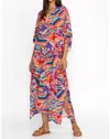 Johnny Was Summer Stripes Maxi Cover-up In Multi