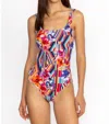Johnny Was Summer Stripes Tank Suit One Piece In Multi