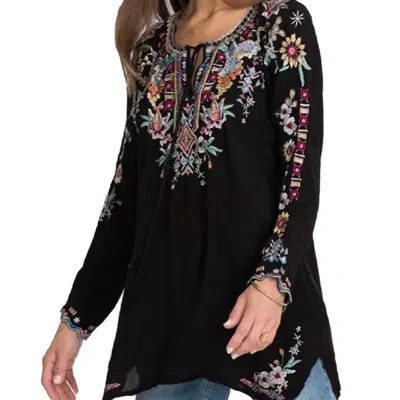 Johnny Was Sunflower Blouse In Black