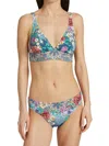 Johnny Was Sunset Adjustable Bikini Top In Multi In Multi