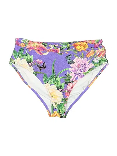 Pre-owned Johnny Was Swimsuit Bottoms In Purple