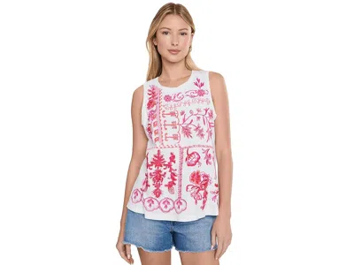 Johnny Was Swing Tank - Azova Women's Clothing White: Xl