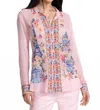 Johnny Was Sydnee Shirt In Primrose Pink In Pink