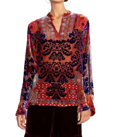 Johnny Was Syriah Burnout Enta Blouse In Multi