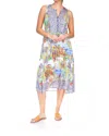 Johnny Was Tabitha Tiered Midi Dress In Christy In Blue
