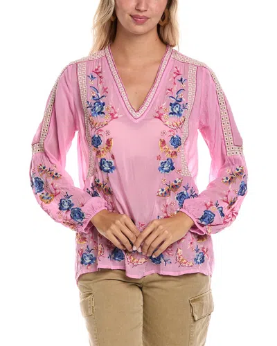 Johnny Was Tamara Blouse In Pink