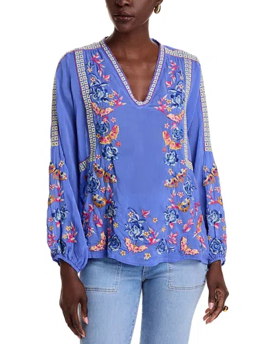 Johnny Was Tamara Embroidered Top