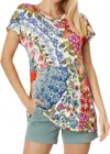 Johnny Was Women Tango Relaxed Dolman Sleeve Tunic Top In Multi