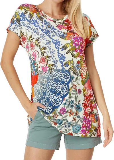 JOHNNY WAS TANGO RELAXED DOLMAN SLEEVE TUNIC IN MULTI
