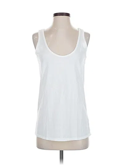 Pre-owned Johnny Was Tank Top White Halter Neckline Tops