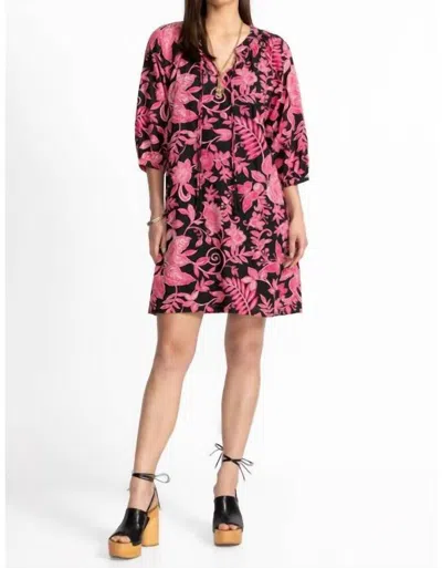 Johnny Was Tassel Dress Alycia In Alycia Black In Pink