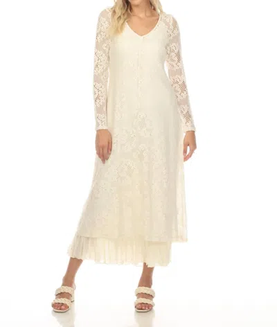 Johnny Was Tayla Lace Dress In White