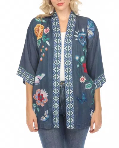Johnny Was Taymia Kimono In Denim Blue