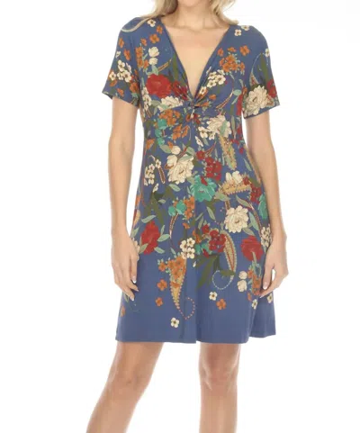 Johnny Was Tee Bee Twist Front Swing Dress In Multi