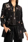 Johnny Was Telesto Drawstring Military Jacket In Black In Black