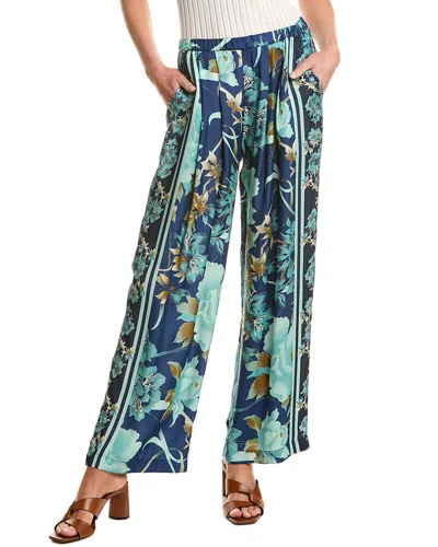 Johnny Was Terri Pleated Pant In Blue