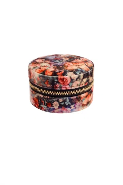 Johnny Was Teyros Velvet Jewelry Box In Multi Brown