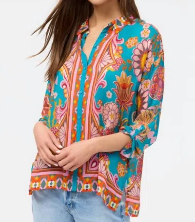 Johnny Was The Audrey Button Up Shirt In Dark Endora In Multi